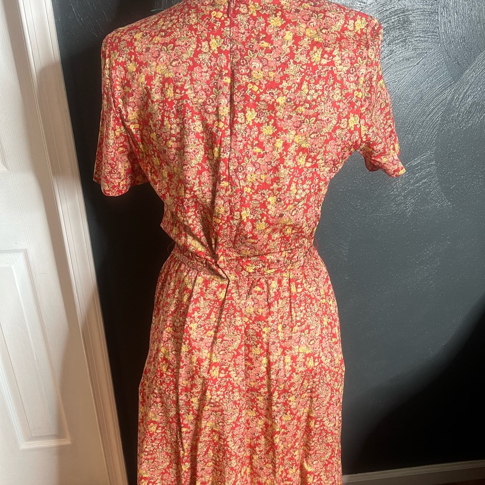 Floral long sleeve dress with pockets